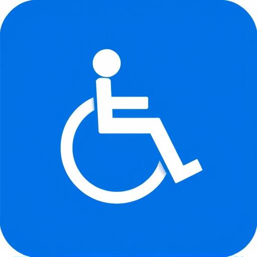 Accessibility icon depicting a person in a wheelchair